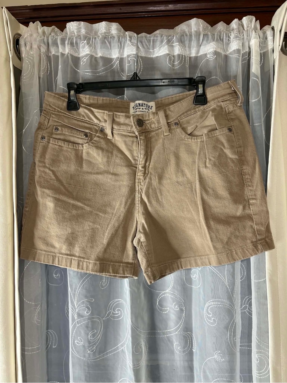 Signature by Levi Strauss Tan Jean Shorts